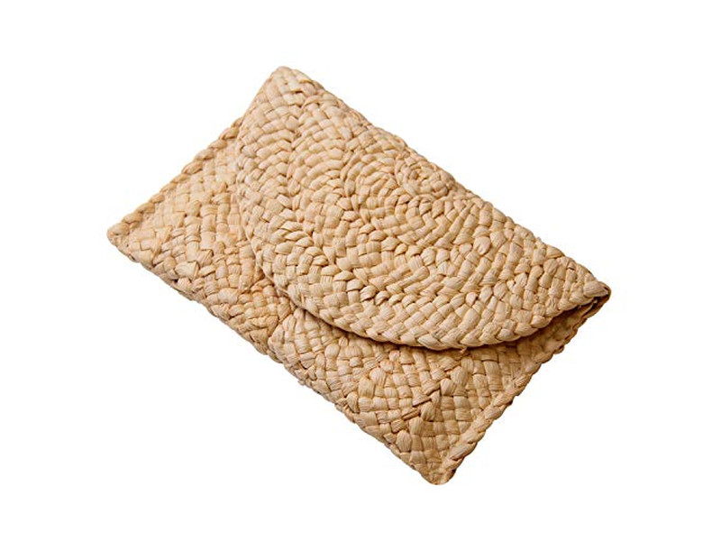 Grandi Borse di Paglia da Corda Grigia Rete Signora Riso Catena Piccola Spiaggia Migliore Treccia