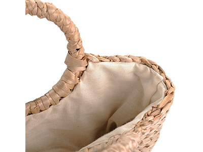 Borsa da spiaggia di paglia Spagna Logo estivo Filippine Iuta Rafia con finestra