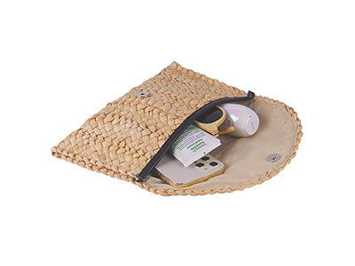 Grandi Borse di Paglia da Corda Grigia Rete Signora Riso Catena Piccola Spiaggia Migliore Treccia