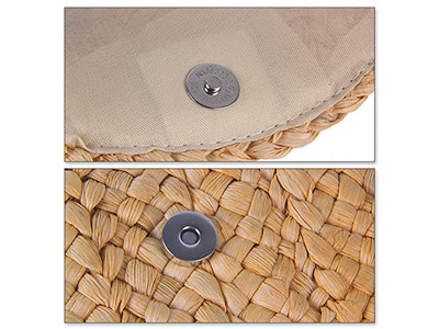 Grandi Borse di Paglia da Corda Grigia Rete Signora Riso Catena Piccola Spiaggia Migliore Treccia