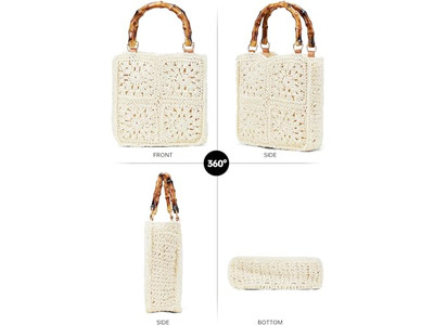 Borsa Secchiello di Paglia per Bambini Borsa Estiva Divertente Zaino alla Moda di Alta Qualità