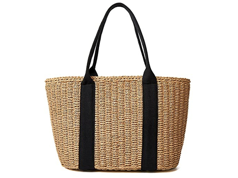 Borse di paglia per bambini Borsa a mezza luna Portatile Personalizzabile