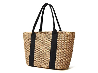 Borse di paglia per bambini Borsa a mezza luna Portatile Personalizzabile