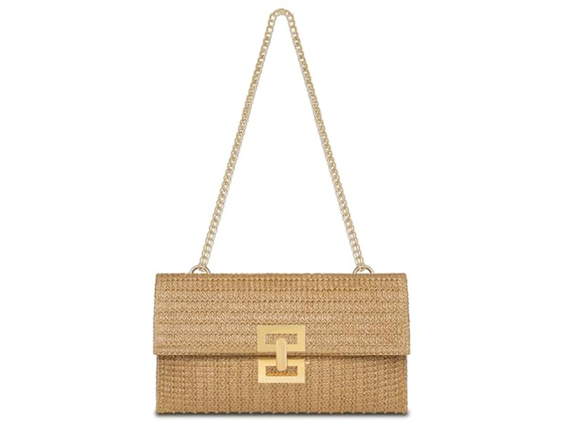 Borsa di Paglia all'Uncinetto Moda Piume Intrecciate Borsa da Spiaggia Sposa Nera