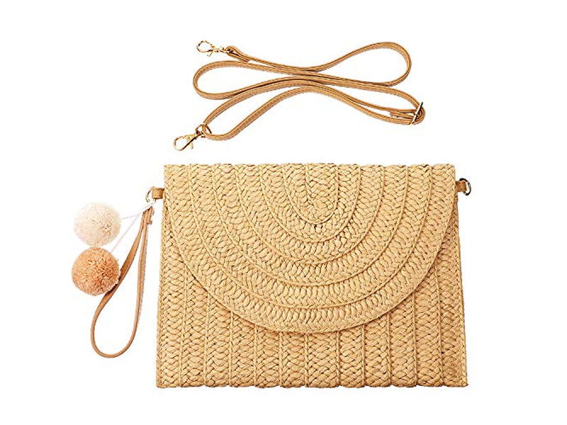 Borse di Paglia per le Vacanze Classico Marocco Nuova Borsa 2023 Macramè Metallico Plastica
