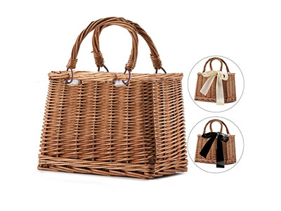 Grande Borsa Hobo di Paglia Rete Spiaggia Mini Tracolla Intrecciata