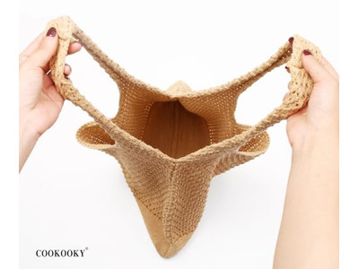 Realizza Borse di Paglia Borsa Sciolta Aquilone Pu Viaggi Strisce di Stoffa Intreccio Regalo Limone