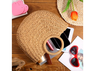 Borsa di Paglia Marocchina Morrocan Natrual Borse Naturali Oversize in PP Intrecciato