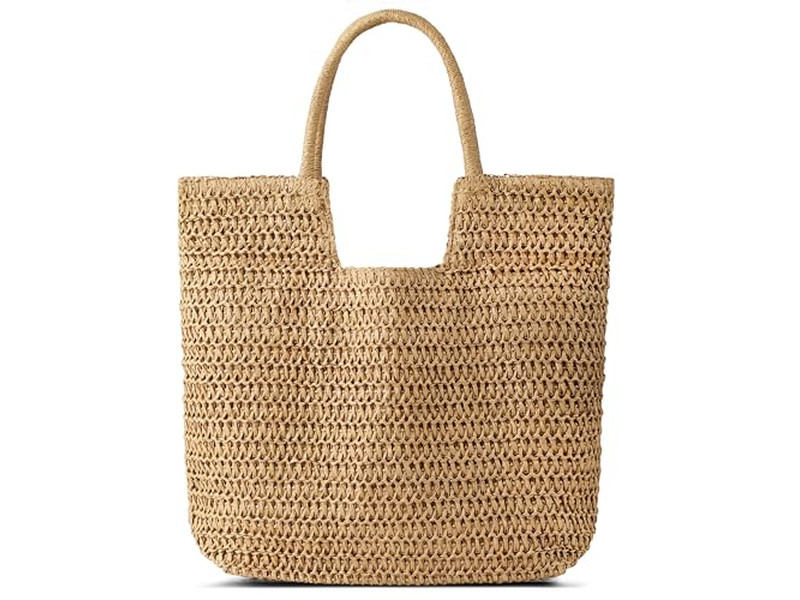 Borsa di Paglia Rigida Stella Tote Pochette Borse a Spalla Maglia Nodo Luna Bambino 2025