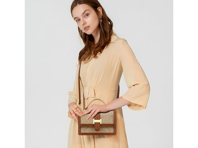 Borse di Paglia con Nome Tote per Shopping all'Uncinetto