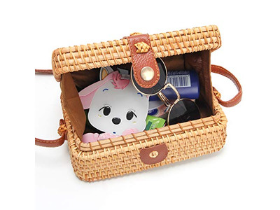 Tote di paglia estiva Manico superiore Intrecciata con nappe di perle Bambini Grano Donne Crossbody